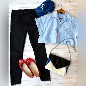 Mother “Stunner” high rise jeans